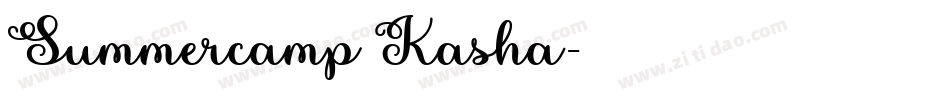 Summercamp Kasha字体转换